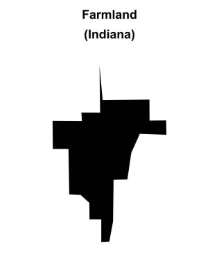 Çiftlik arazisi (Indiana) boş ana hat haritası