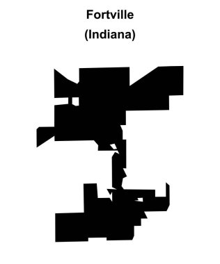 Fortville (Indiana) boş ana hat haritası