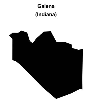 Galena (Indiana) boş ana hat haritası