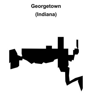 Georgetown (Indiana) boş ana hat haritası