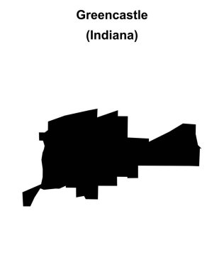 Greencastle (Indiana) boş ana hat haritası