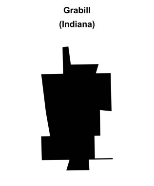 Grabill (Indiana) boş ana hat haritası