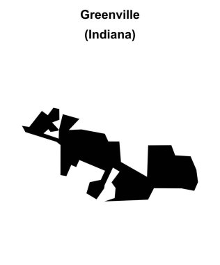 Greenville (Indiana) boş ana hat haritası