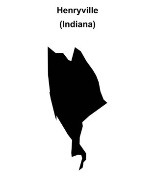 Henryville (Indiana) boş ana hat haritası