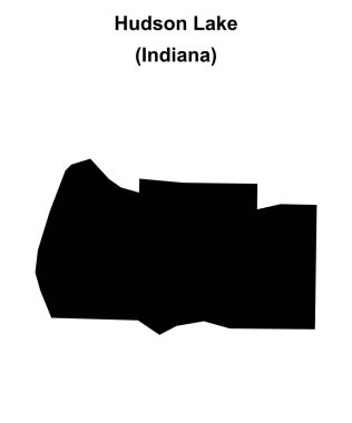 Hudson Gölü (Indiana) boş ana hat haritası