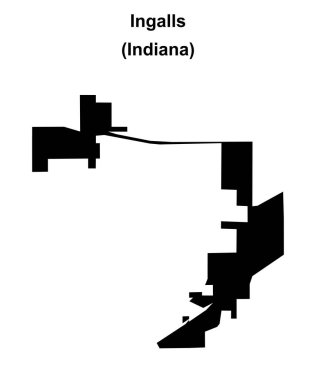 Ingalls (Indiana) boş ana hat haritası