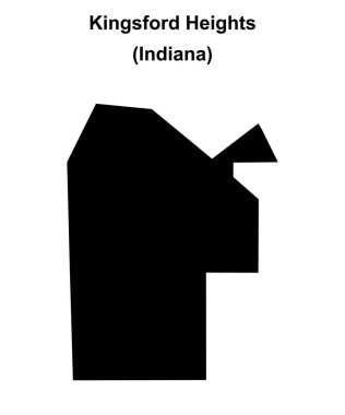 Kingsford Heights (Indiana) boş ana hat haritası