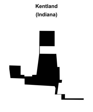 Kentland (Indiana) boş ana hat haritası