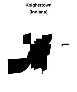 Knightstown (Indiana) boş ana hat haritası
