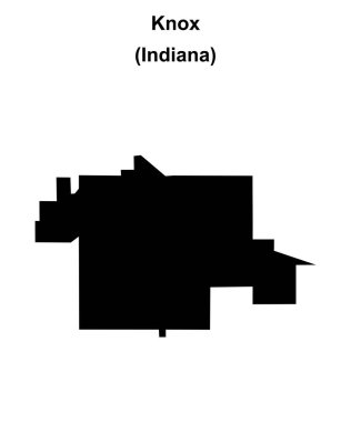 Knox (Indiana) boş ana hat haritası