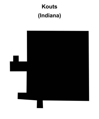 Kouts (Indiana) boş ana hat haritası