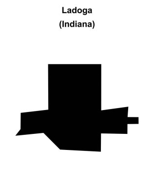 Ladoga (Indiana) boş ana hat haritası