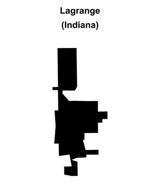 Lagrange (Indiana) boş ana hat haritası