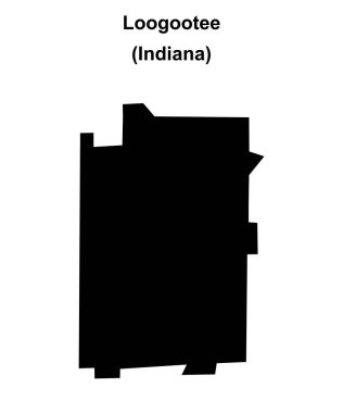 Loogootee (Indiana) boş ana hat haritası