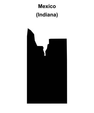 Meksika (Indiana) boş ana hat haritası