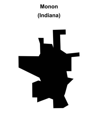 Monon (Indiana) boş ana hat haritası