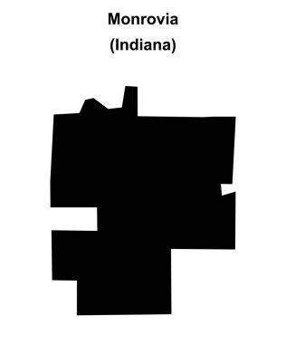 Monrovia (Indiana) boş ana hat haritası