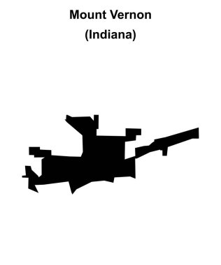 Vernon Dağı (Indiana) boş ana hat haritası