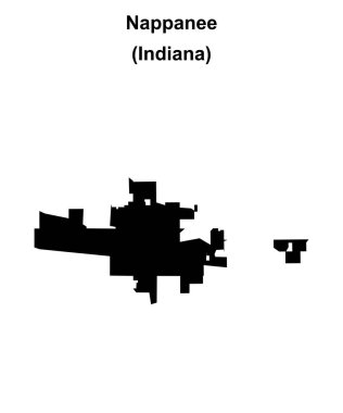Nappanee (Indiana) boş ana hat haritası