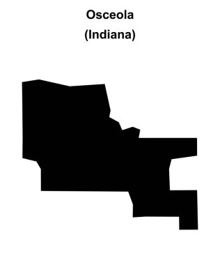 Osceola (Indiana) boş ana hat haritası