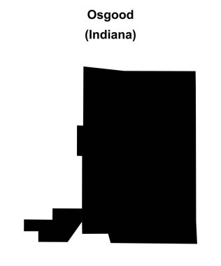 Osgood (Indiana) boş ana hat haritası