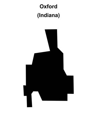 Oxford (Indiana) boş ana hat haritası