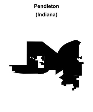 Pendleton (Indiana) boş ana hat haritası