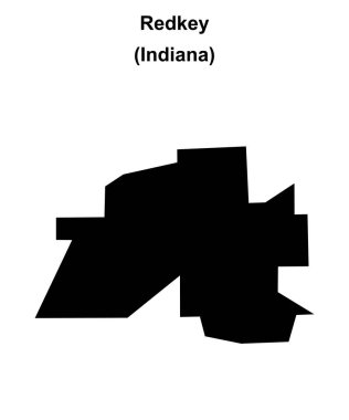 Redkey (Indiana) boş ana hat haritası