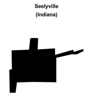 Seelyville (Indiana) boş ana hat haritası