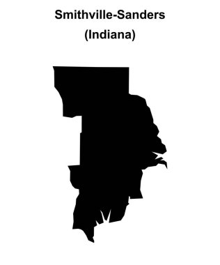 Smithville-Sanders (Indiana) boş ana hat haritası