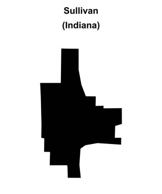 Sullivan (Indiana) boş ana hat haritası