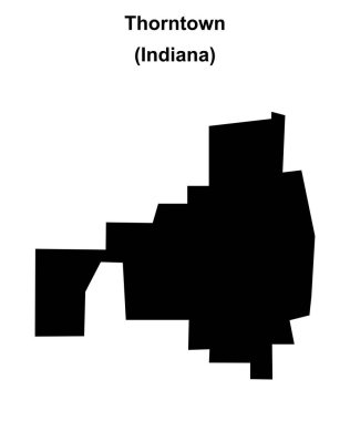 Thorntown (Indiana) boş ana hat haritası