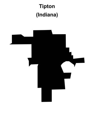 Tipton (Indiana) boş ana hat haritası