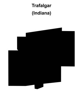 Trafalgar (Indiana) boş ana hat haritası