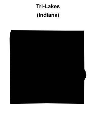 Tri-Lakes (Indiana) boş ana hat haritası