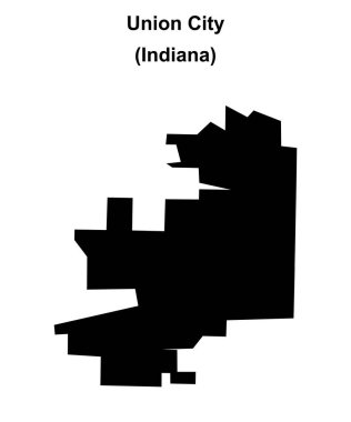 Union City (Indiana) boş ana hat haritası