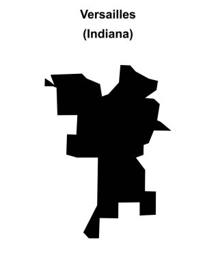 Versailles (Indiana) boş ana hat haritası