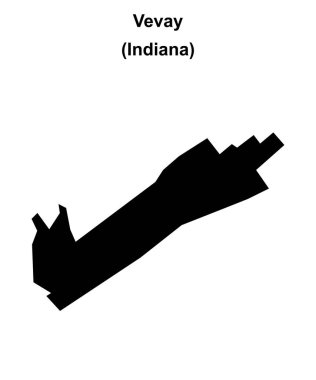 Vevay (Indiana) boş ana hat haritası