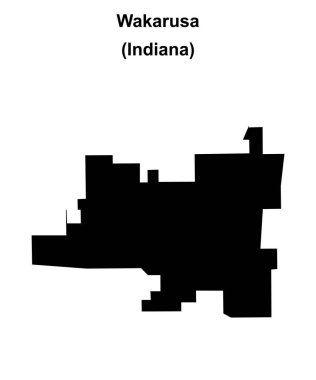 Wakarusa (Indiana) boş ana hat haritası