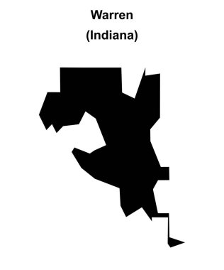 Warren (Indiana) boş ana hat haritası