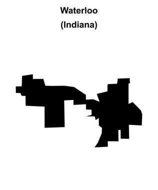 Waterloo (Indiana) boş ana hat haritası