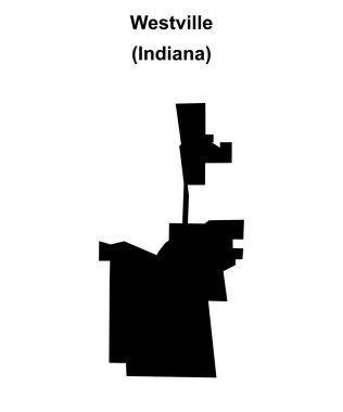 Westville (Indiana) boş ana hat haritası