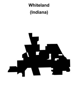 Whiteland (Indiana) boş ana hat haritası