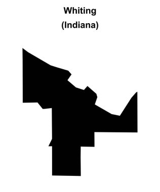 Whiting (Indiana) boş ana hat haritası