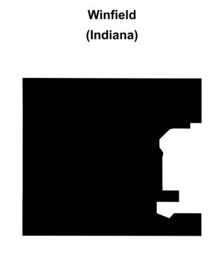 Winfield (Indiana) boş ana hat haritası