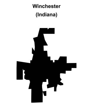Winchester (Indiana) boş ana hat haritası