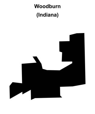 Woodburn (Indiana) boş ana hat haritası
