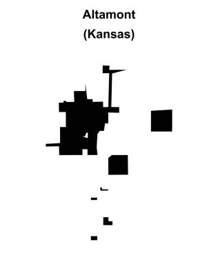 Altamont (Kansas) boş ana hat haritası