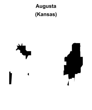 Augusta (Kansas) boş ana hat haritası