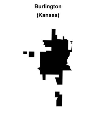 Burlington (Kansas) boş ana hat haritası